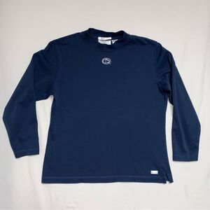Penn State PSU Navy Logo Long Sleeve Shirt Womens Large Nittany Lions PA College